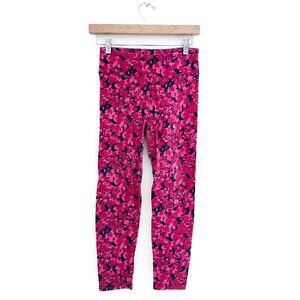 J Crew Floral Pattern Legging - Cotton Pants - Pink Navy Blue - Size XS